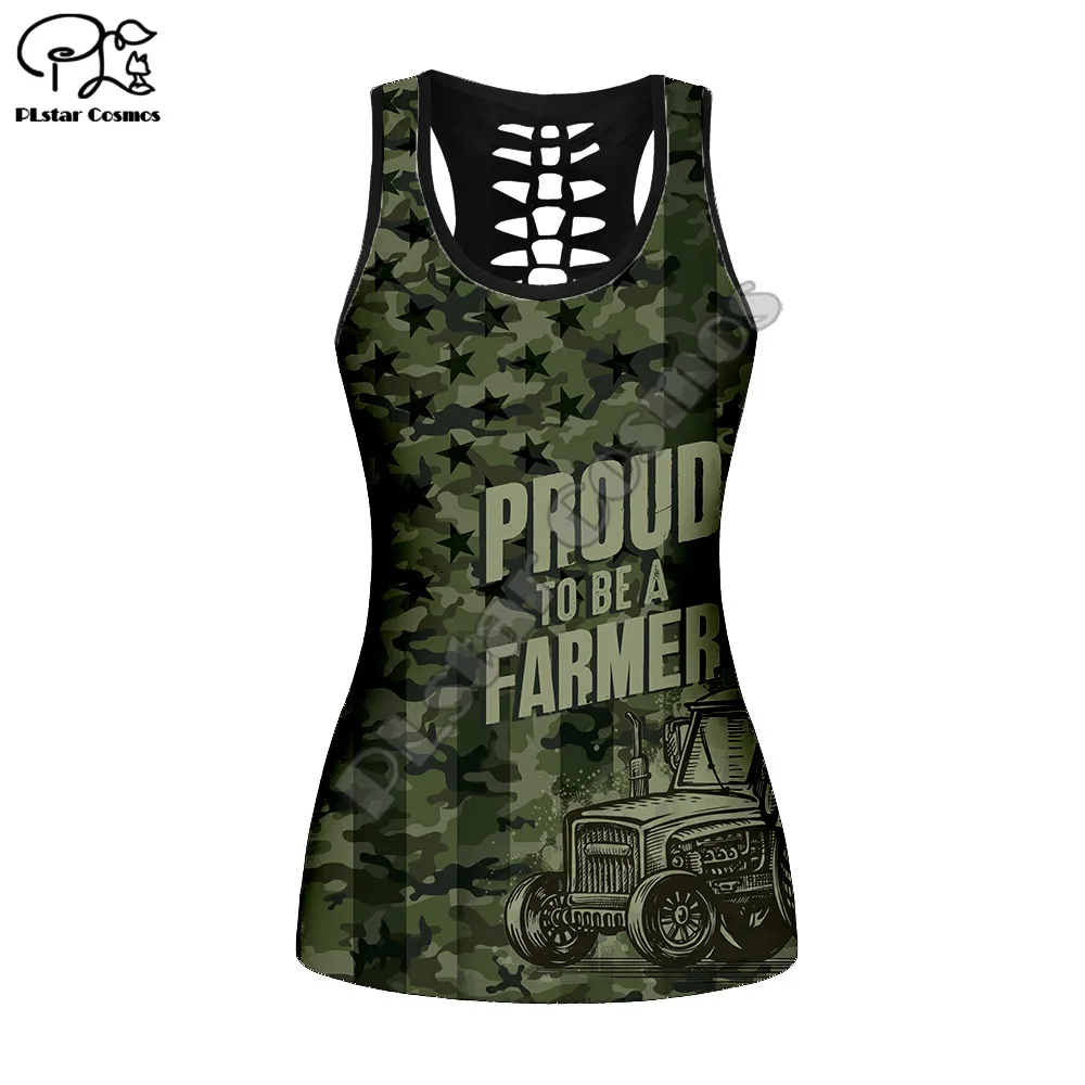beach summer sexy Tank tops Hunting animal pig/chicken/cow 3D Printed womens HOllow Out vest Casual Women Fashion vest