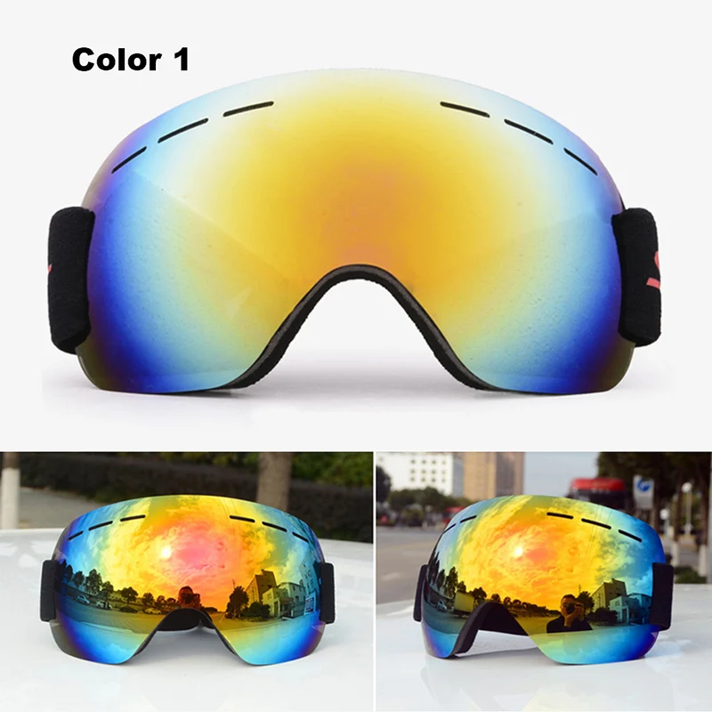 Protección UV400 para exterior gafas de esquí Snowboard gafas protectoras para esquiar antiniebla máscara de esquí grande gafas de escalada deportiva