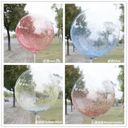 One Giant  Rainbow Color Bubble Balloon Birthday Party Wedding Decoration  Children Toy BoBo Ball