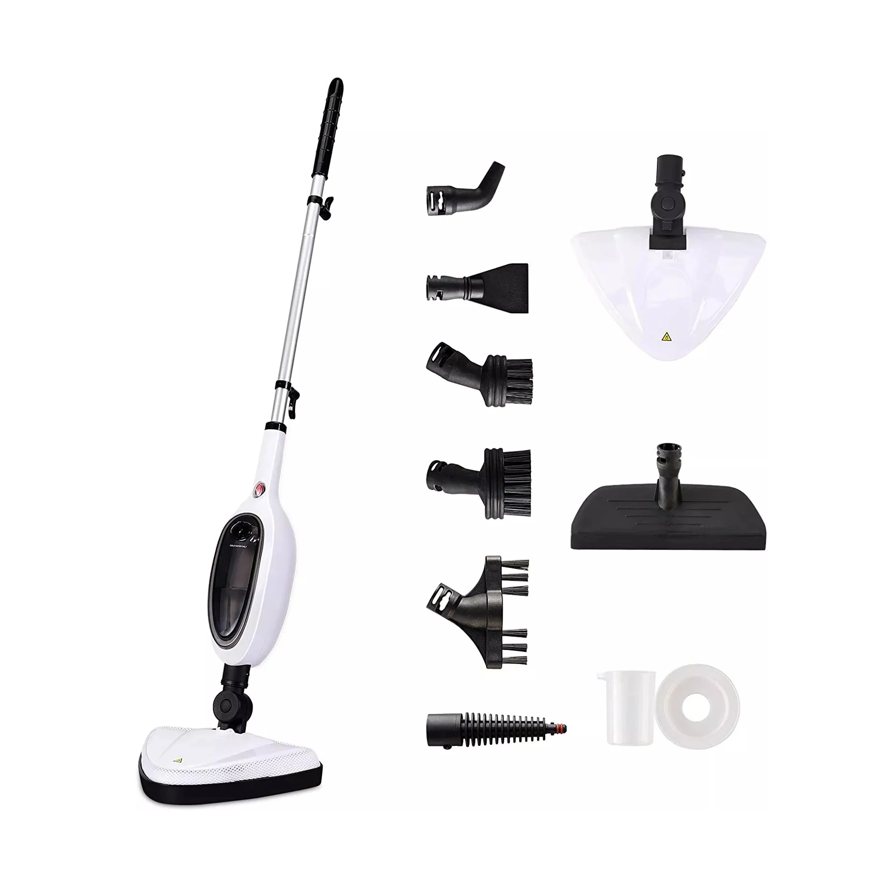 BOOMJOY Electric Steam Mop with Convenient Detachable Handheld Unit Tile Cleaner, and Hard Wood Floor Cleaner,Floor Steamer