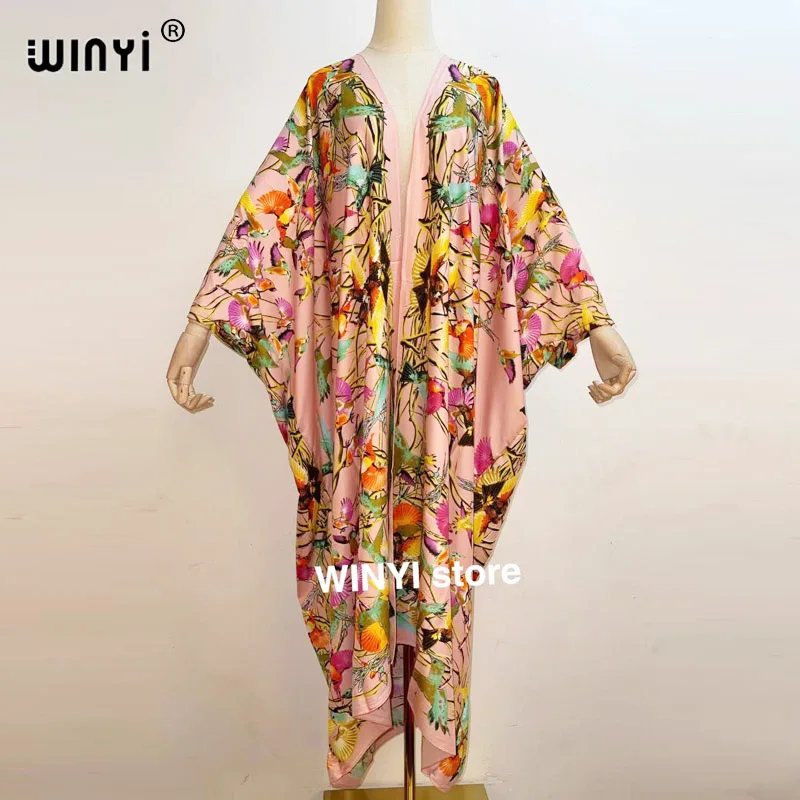 

Middle East Sunmer Women Cardigan stitch американская одежда Cocktail sexcy Boho Maxi African Holiday Batwing Sleeve Silk Robe