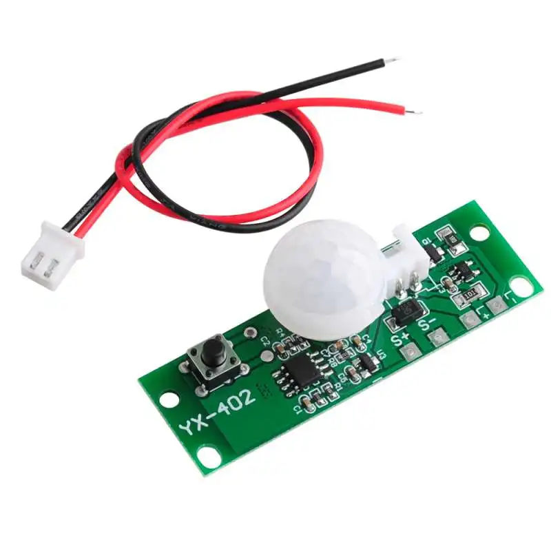 RCmall 3.7V Human Body IR Sensor Module Solar Lamp Circuit Board Infrared Motion Detector for Arduino