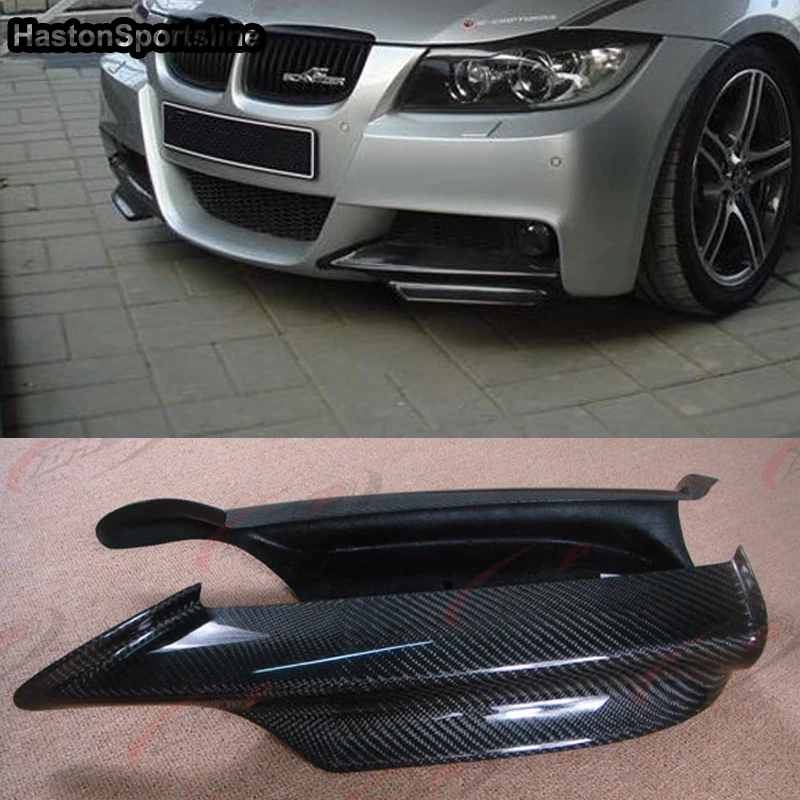 

E90 M-Sport Bumper Carbon Fiber Car Front Splitter Bumper Apron Cover Trim for BMW E90 M-tech Bumper 2005-2008