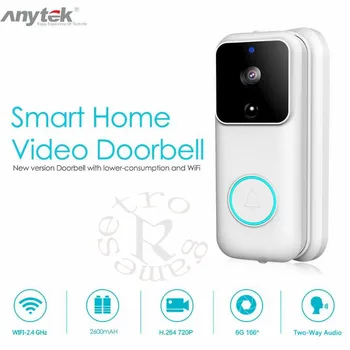 Anytek B60 HD 1080P WIFI doorbell smart video doorbell visual intercom IP doorbell cloud storage wireless security camera Anytek B60 HD 1080P WIFI doorbell smart video doorbell visual intercom IP doorbell cloud storage wireless security camera