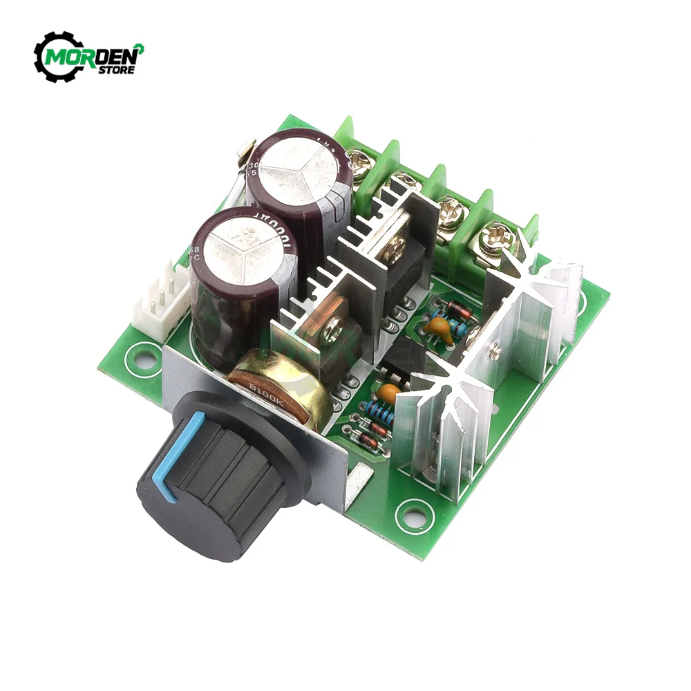 12V 24V 30V 40V DC Motor Speed Regulator 13KHZ Auto PWM Motor Regulator Governor Speed Controller Switch 10A 50V 1000uF