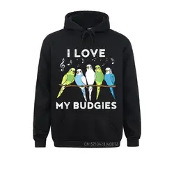 Männer 2021 Beiläufige Hoodies Tag der Arbeit Sweatshirts Kunden Langarm Lustige Budgie Mantel Für EINE Budgie Liebhaber Hauben