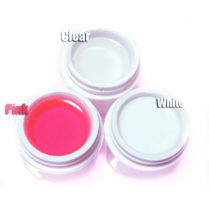 

1kg Nail Art UV Gel Clear Pink White Color Three Colors For Choose UV Gel Nail Polish Gel Nail Art Design Tool