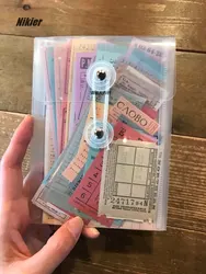 Nikier-pegatinas decorativas Vintage para billetes de viaje, 68 piezas, planificador diario, álbum DIY, álbum de recortes, etiqueta, diario, papelería, bolsa A6