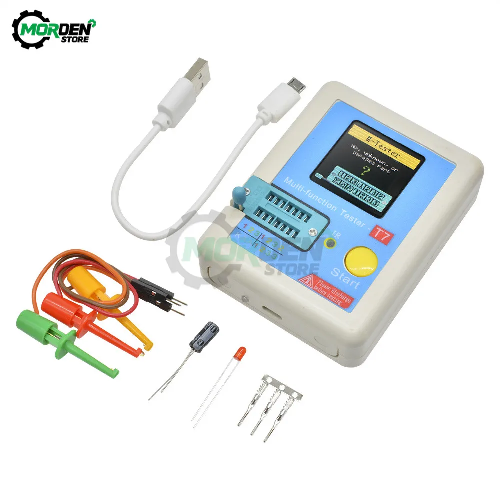 TC-T7-H TCR-T7 LCR-TC1 High Precision Transistor Tester Diode Triode Capacitance ESR MOS/PNP/NPN LCR MOSFET TFT LCD Screen Test