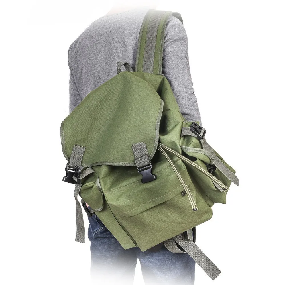 70L Canvas Bag Large capacity Item Storage Big Backpack Travel Fishing Camping Hunting Ammunition Sac Outdoor Tool Bag