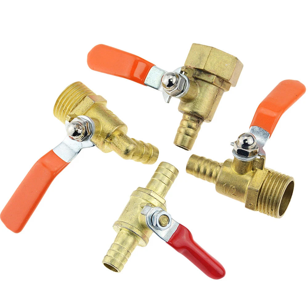 1PC 4TYPES 10mm Motorized Ball Valve Car Drain Valve Brass Faucet Switch