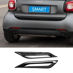 2 PCS Car Rear Fog Lamp Decorative Frame For Mercedes Smart 453 Fortwo Car Accessories Exterior Chrome Sticker Styling Refit