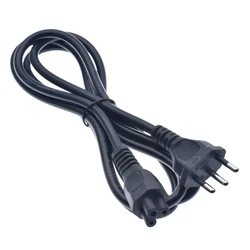 6ft 1.8m Brazil NBR14136 3 Pin Plug to IEC C5 Brazil AC Power Cord for Home Appliance 3x0.75mm