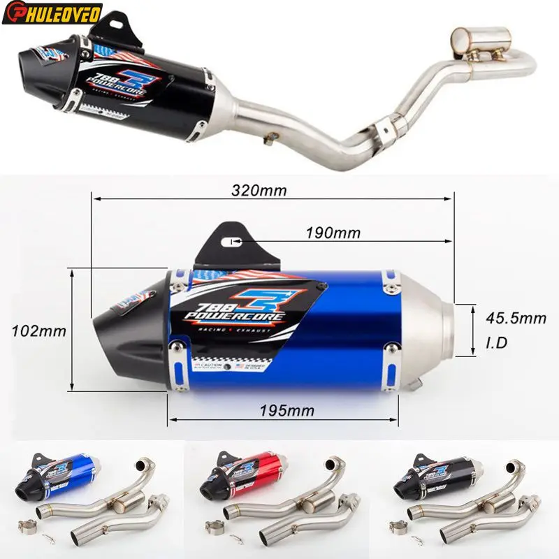 

For Honda CRF150F 2003-2017 CRF230F 2003-2017 2019 Motorcycle Exhaust Full System Muffler Escape Front Pipe Header Escape Moto