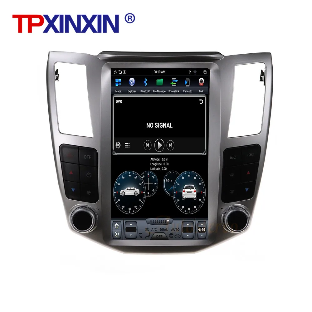 PX6 For Lexus RX 2004-2007 Gray color Android 9 Car GPS Navigation Stereo Headunit Multimedia Player Auto Radio Tape recorder