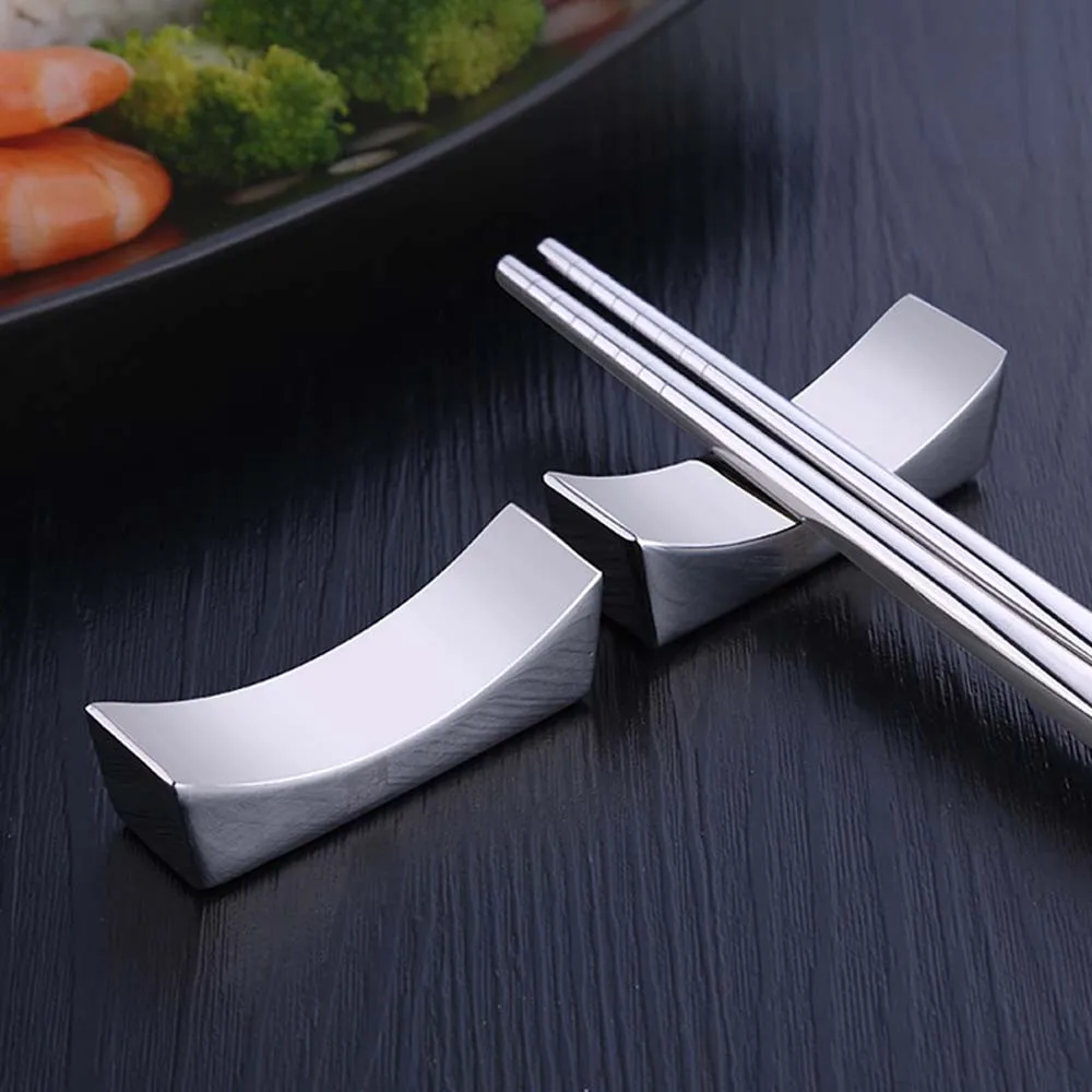 Chinese Chopsticks Holder, 304 Stainless Steel, Rest Stand, Metal, Reusable Knife, Spoon, Kitchen Tableware