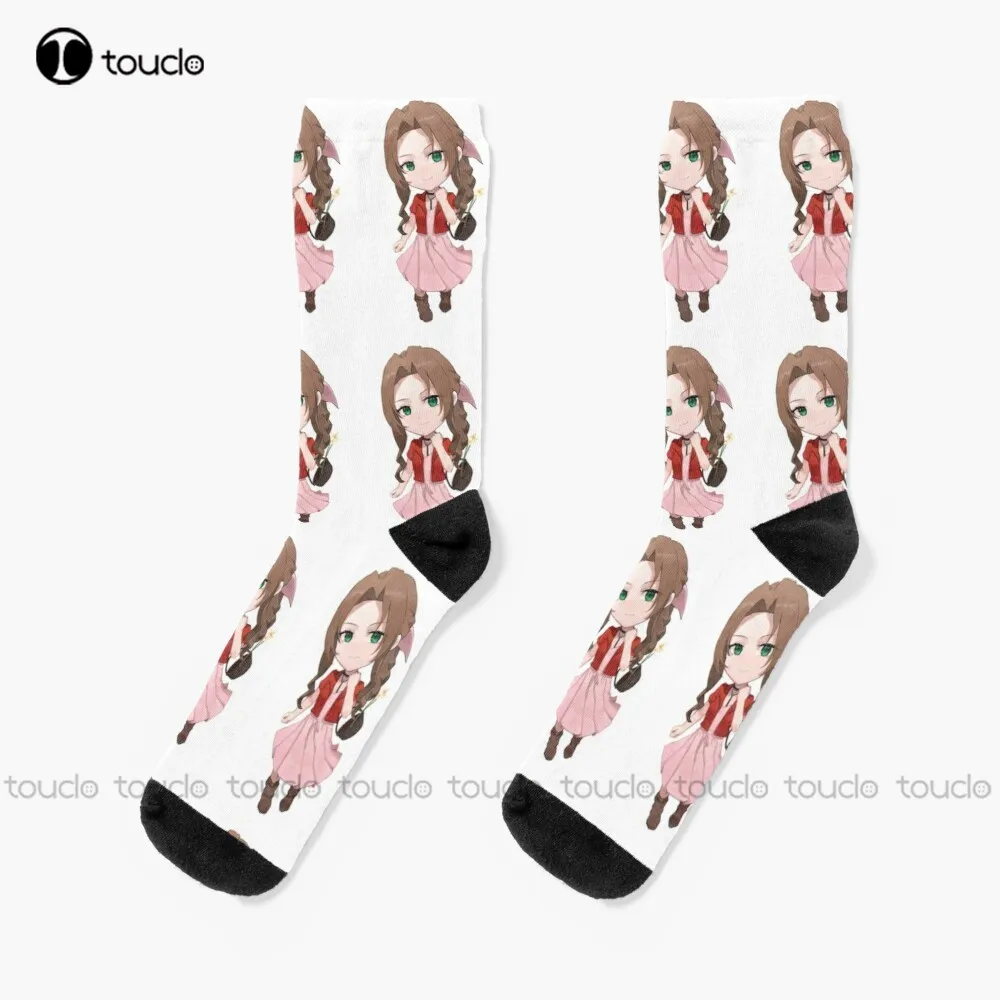 Final Fantasy 7 Remake Aerith (Aeris) Socks winter socks for women Personalized Custom Unisex Adult Teen youth Socks funny sock