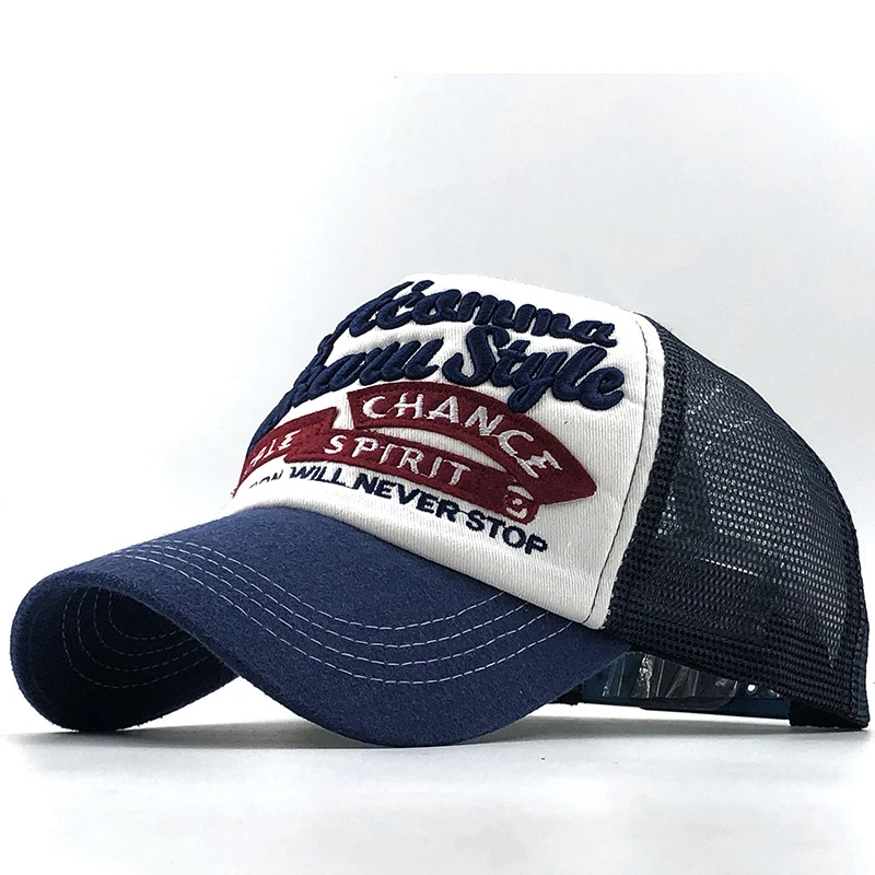 fishing embroidery Baseball Cap Men Snapback Mesh Caps Women Hats For Men Casquette Bone Casual Adjustable New Sun Hat Trucker