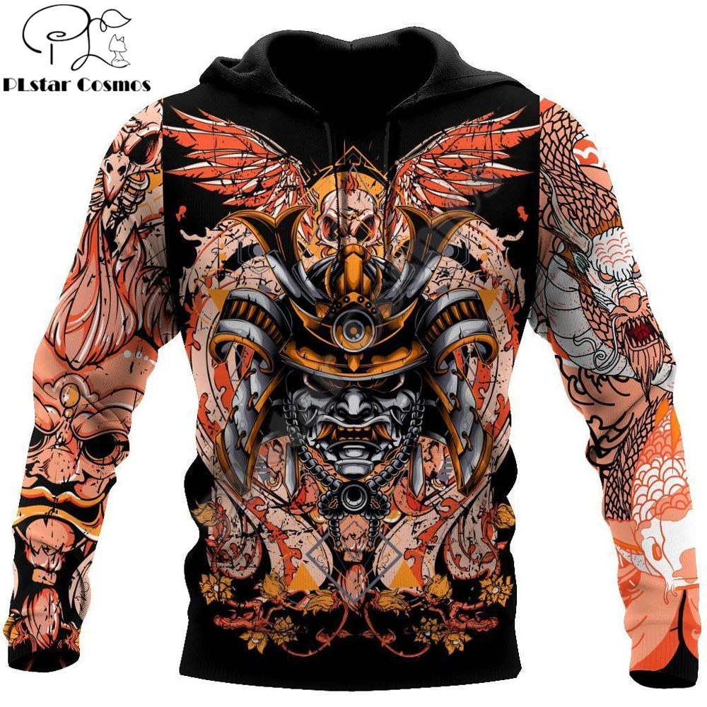 

Samurai Helmet Tattoo 3D All Over Printed Unisex Deluxe Hoodie Men Sweatshirt Zip Pullover Casual Jacket Tracksuits DW0291