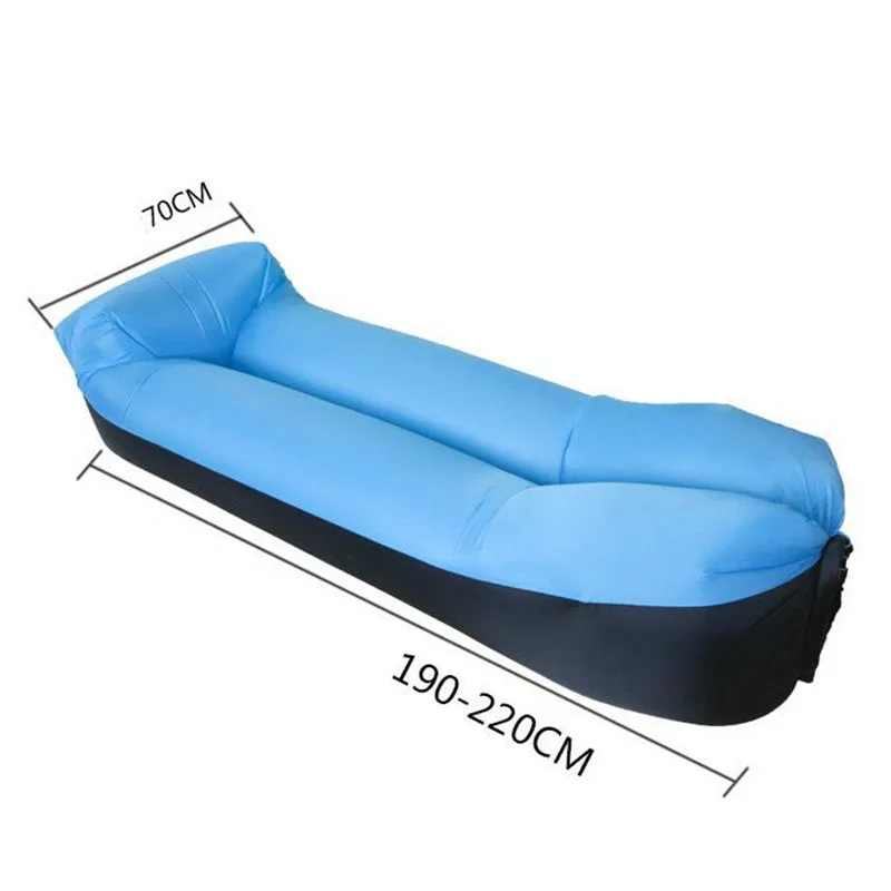 Sofá inflable de aire perezoso impermeable, cama portátil de playa al aire libre, saco de dormir, tela Oxford