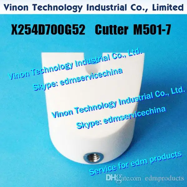 X254D700G52 End Head Cutter (Ceramic) M501-7, Ceramic wire guide (G3 757) for M501-5 L=35mm MX258D321G54 X258D321G53 for DWC-CX,