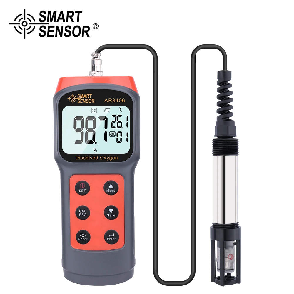 Professional Digital Dissolved Oxygen Meter Water Quality Tester DO Tester 0-30mg/L Measuring Range Oxygen Contents Detector