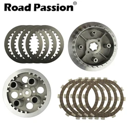 Road Passion Motorcycle Clutch Drum Basket Hub and Pressure Plates Assy For YAMAHA XV250 XV 250