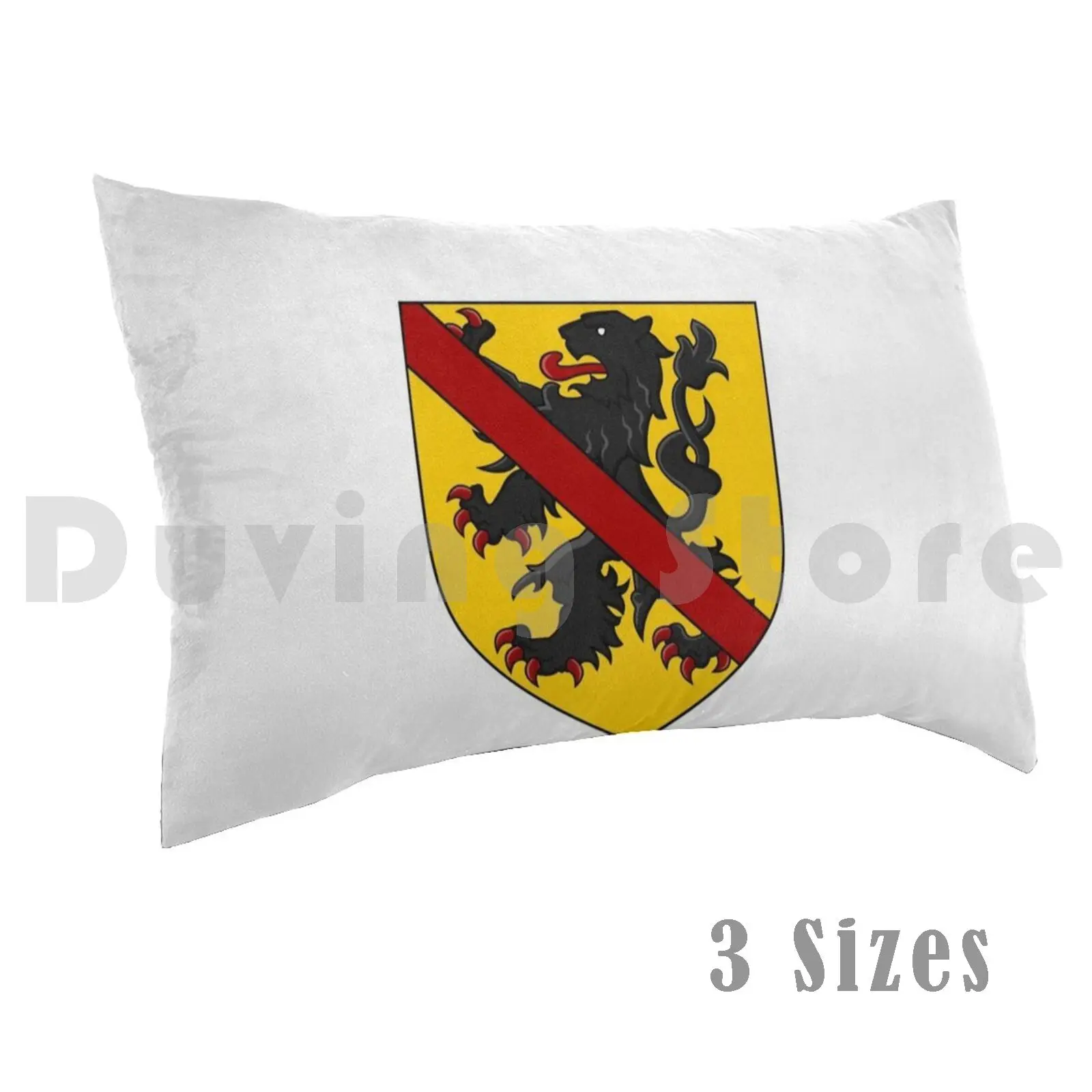 Escudo de armas de Namur, funda de almohada belga impresa 35x50 Escudo de armas Namur Escudo de armas de Namur