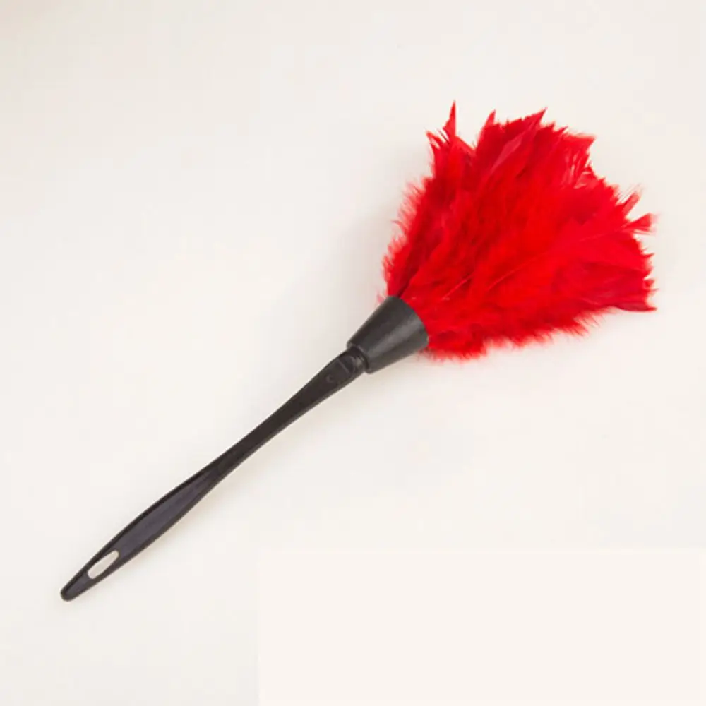 New Portable Anti-static Plastic Handle Cleaner Turkey Feather Duster Home Cleaning