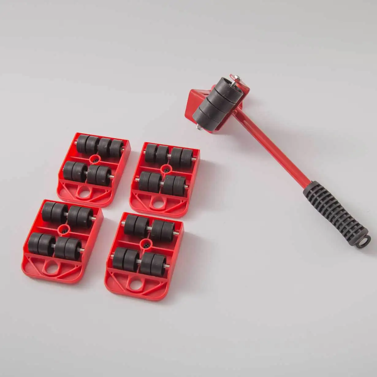 5Pcs Professionale Mobili di Trasporto Sollevatore strumento Set Pesante Animali In Movimento Utensili A Mano Set Ruota Bar Mover Dispositivo