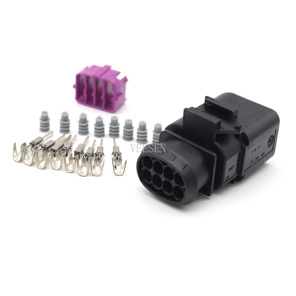 

5Set 8P male Waterproof Connector 0.5-0.8mm2 1.5 Automotive Water Temperature ABS Sensor Plug for Car Black DJ7082A-1.5