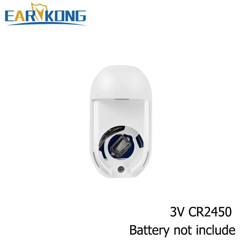 433MHz Wireless Passive Infrared Detector PIR Motion Sensor, For Alarm Systems Security Home Burglar, Free Shipping, Earykong .