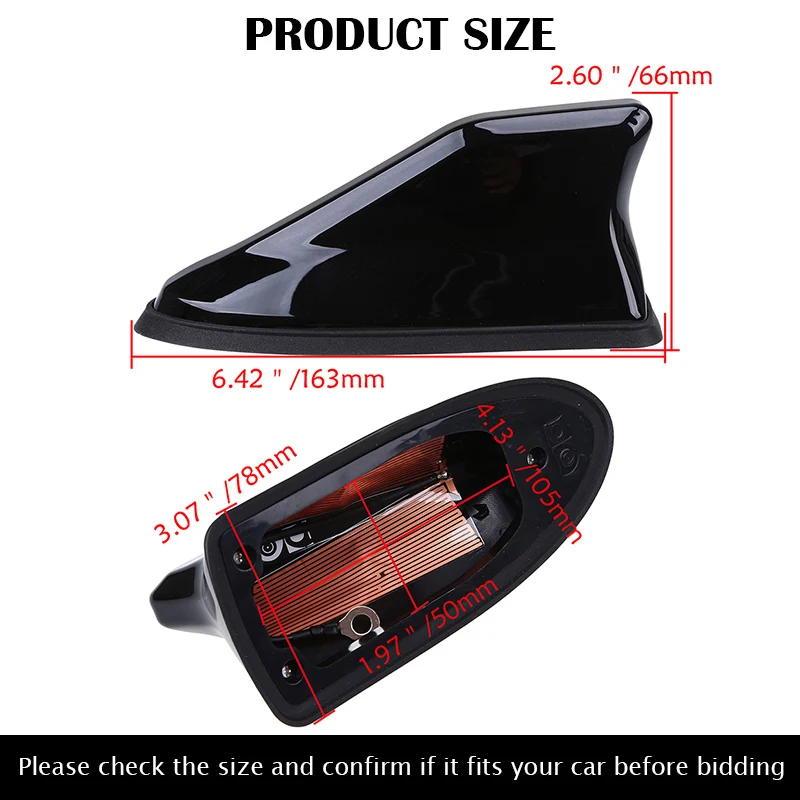 Wasserdicht Signal Auto FM/AM Radio Antennen Shark Fin Antenne für BMW/Toyota/Renault/Nissan Qashqai/Alfa Romeo/hyundai Tiburon – Detail 5