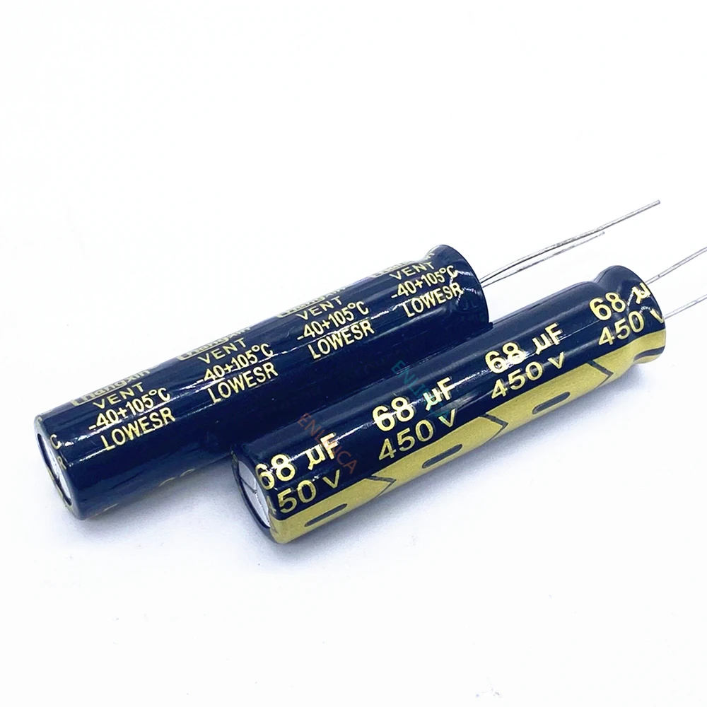 10pcs/lot 68UF high frequency low impedance 450v 68UF aluminum electrolytic capacitor size 13*50 S101 20%