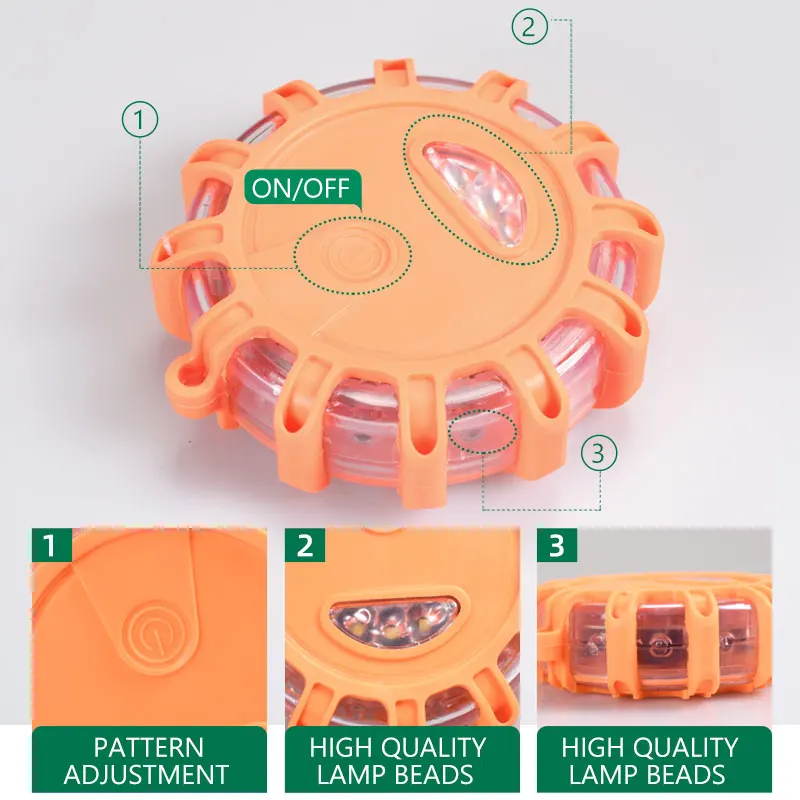 Magnetyczna diodowa samochodowa awaryjna bezpieczeństwa migające ratunkowa sygnalizator optyczny przydrożna akcesoria do Lamp latarni sygnał
