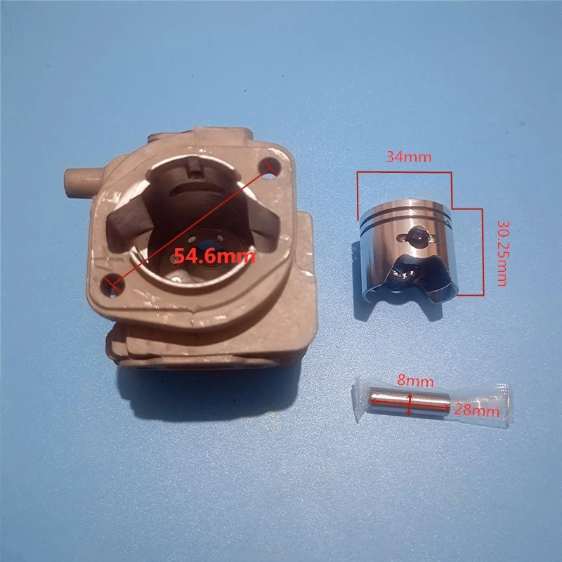 Kit Gasket Cincin Piston Silinder 505 04 07-01 untuk Pemotong Sikat ZENOAH G26L BC2610 Husqvarna 226R 226RJ. Pemangkas Rumput. Suku Cadang