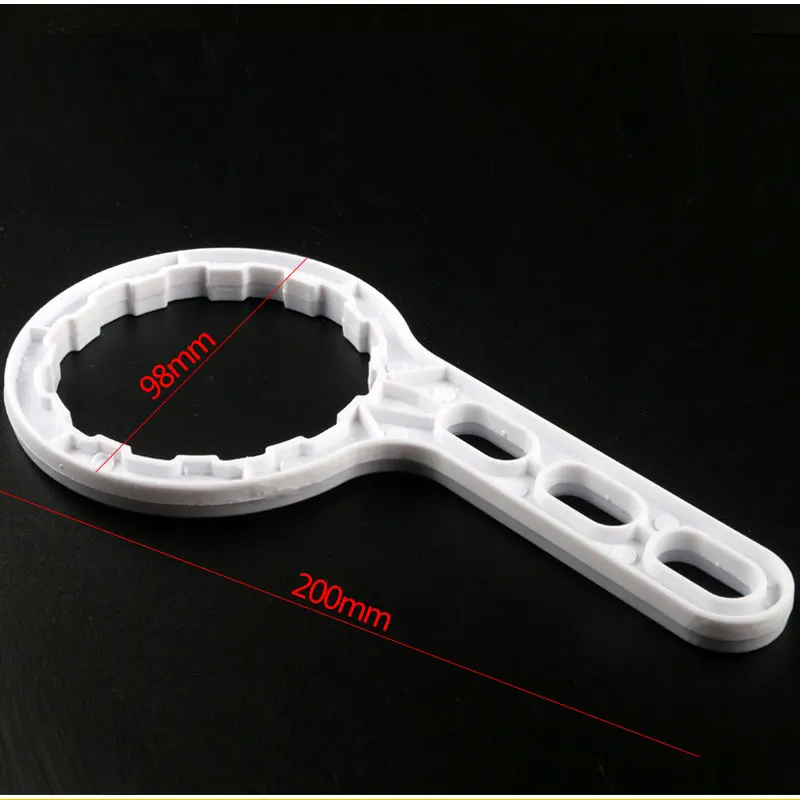 مفتاح أبيض لمرشح المياه ، مفتاح بلاستيكي لتنقية مياه RO ، أجزاء حوض السمك ، أداة تفكيك زجاجة الفلتر ، 1812