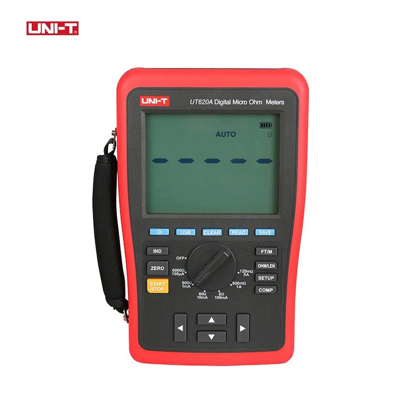 UNI-T UT620A DC Low Resistance Tester Digital Ohm Meter Milliohm Meter Micro-ohm Length Four Wire Measurement