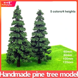 1:87 Scale Model Pine Trees Cedar Landscape Miniature Train Railway Layout Scenery Dioramas Diy Window Christmas Day Decoration