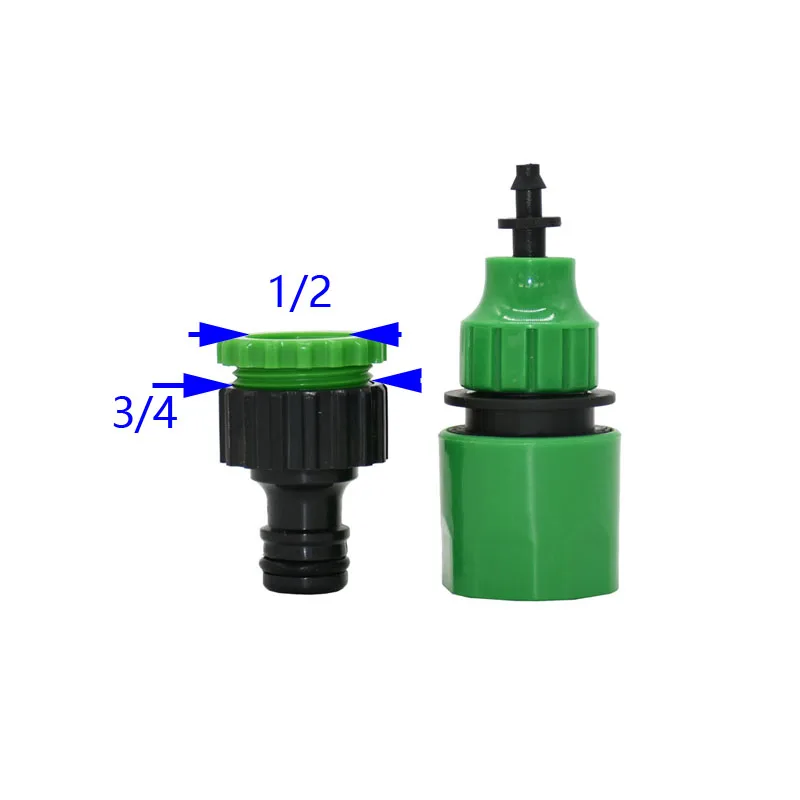 4/7 8/11 Garden Hose Quick Connector 1/4 3/8 Inch To 1/2 3/4 Male Water Hose Connector Watering 25Pcs