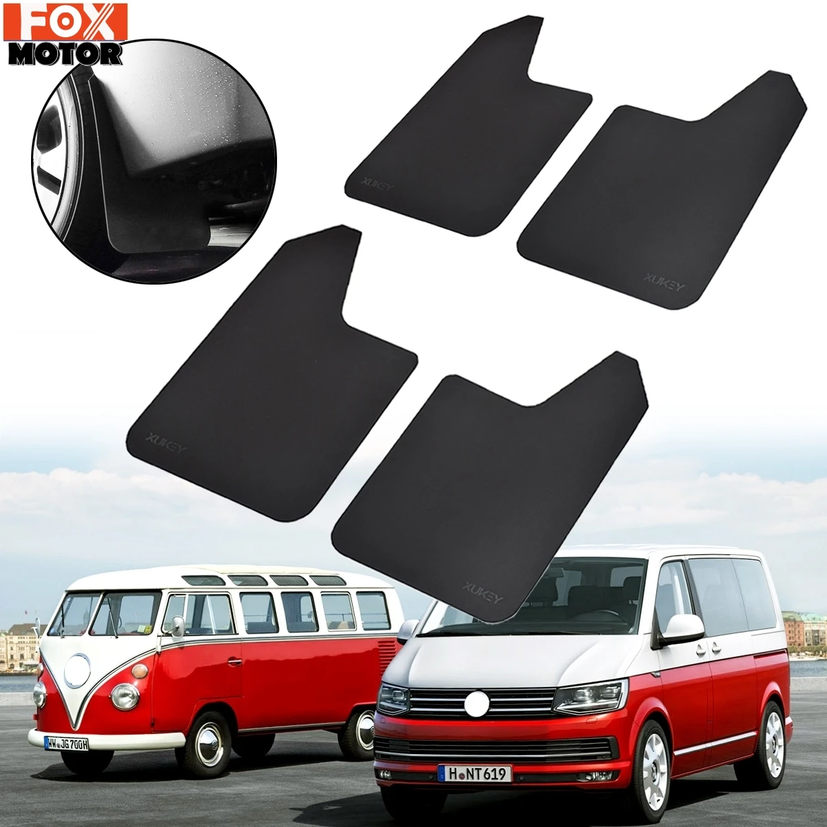 Mud Flaps Mudflaps Splash Guard Mudguards For VW Golf GTI R + GTE Touran Caddy Transporter T4 T5 T6 MULIVAN CARAVELLE T-Roc