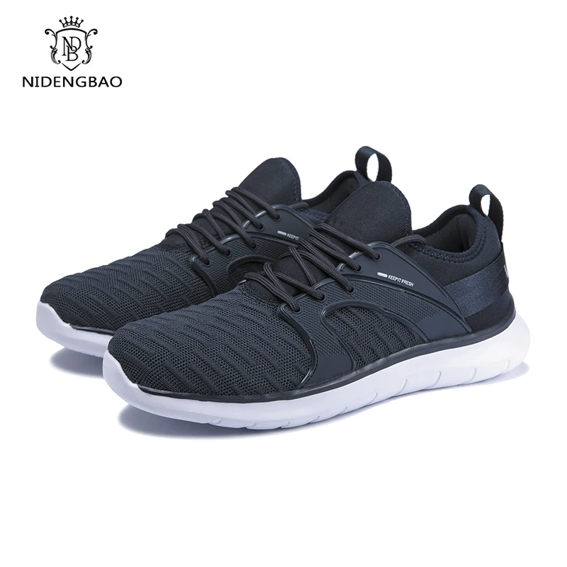 Men Sneakers Fashion Men Casual Shoes Breathable Knit Men Walking Shoes Men\'s Black Sneakers Tenis Masculino Zapatillas Hombre