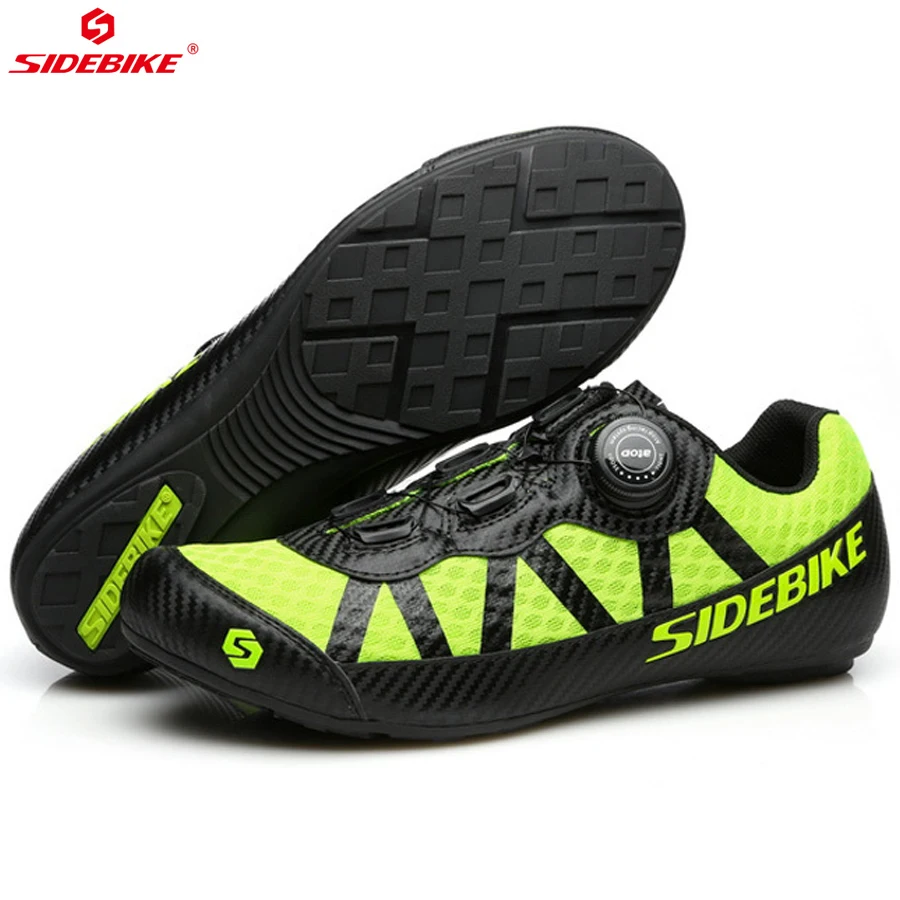 New Road Bicycle Shoes Rubber Anti Slip SPD Pedals Racing Biking Footwear Men Cycling Shoes MTB Cleats Road Bike Sneakers