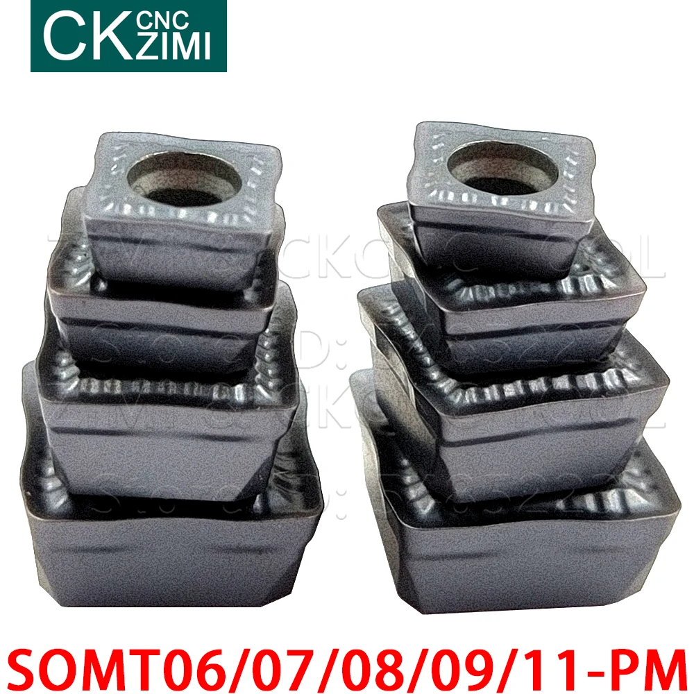 SOMT060204 SOMT070306 SOMT08T306 SOMT09T308 SOMT11T308 PM ZM2125 Sisipan Karbida Diindeks U Bor Memutar Alat Bubut CNC