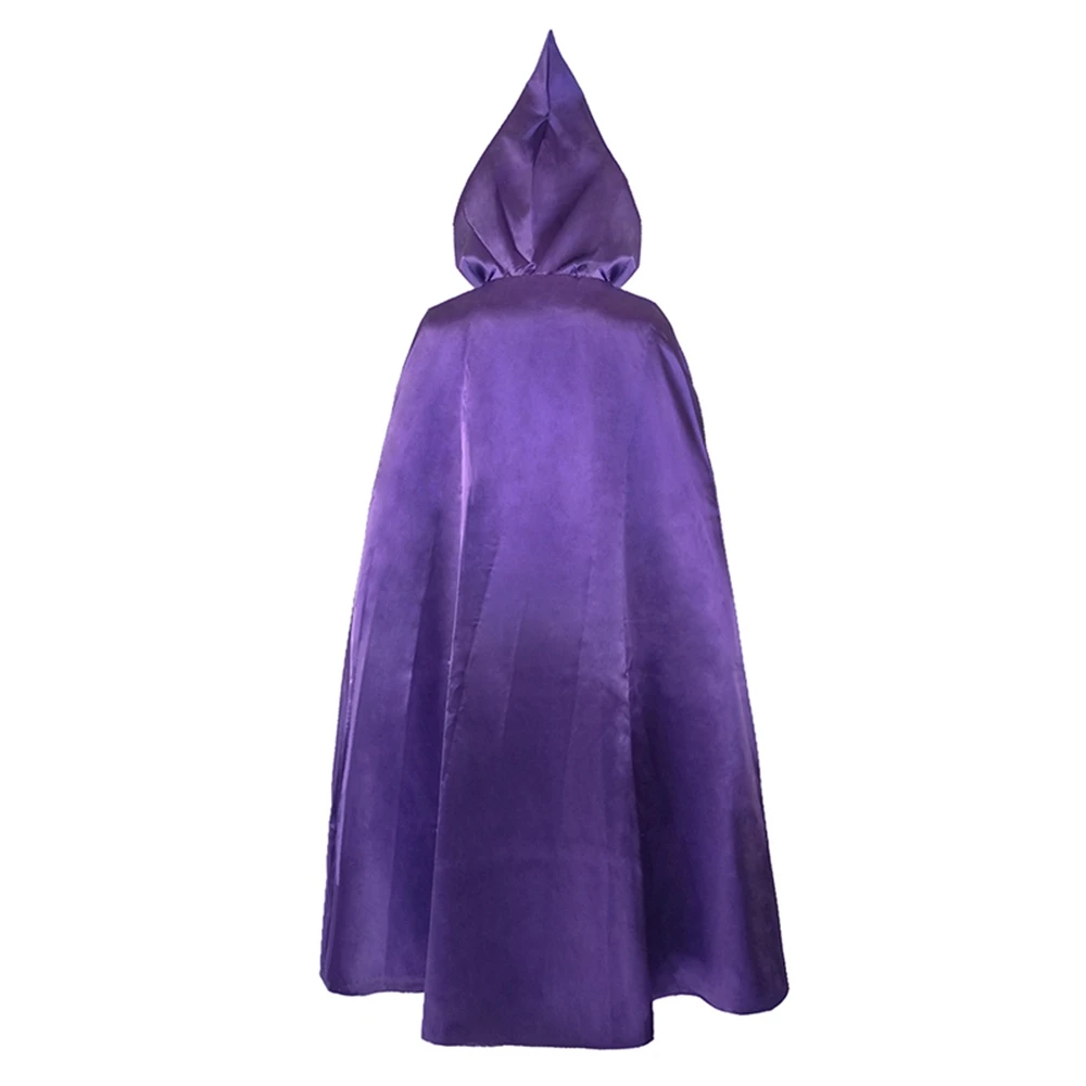 Teen Titans Super Hero Raven Cosplay Costume donna body nero viola mantello con cappuccio tute Costume da festa di Halloween