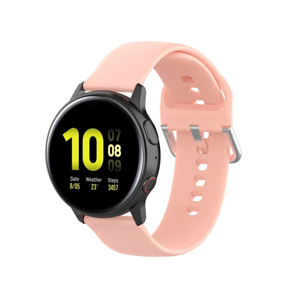20 مللي متر سيليكون SmartWatch حزام ل Garmin Vivoactive 3 /3 الموسيقى/فيفوموف HR /Forerunner 245/245 متر 645 Ven معصمه سوار