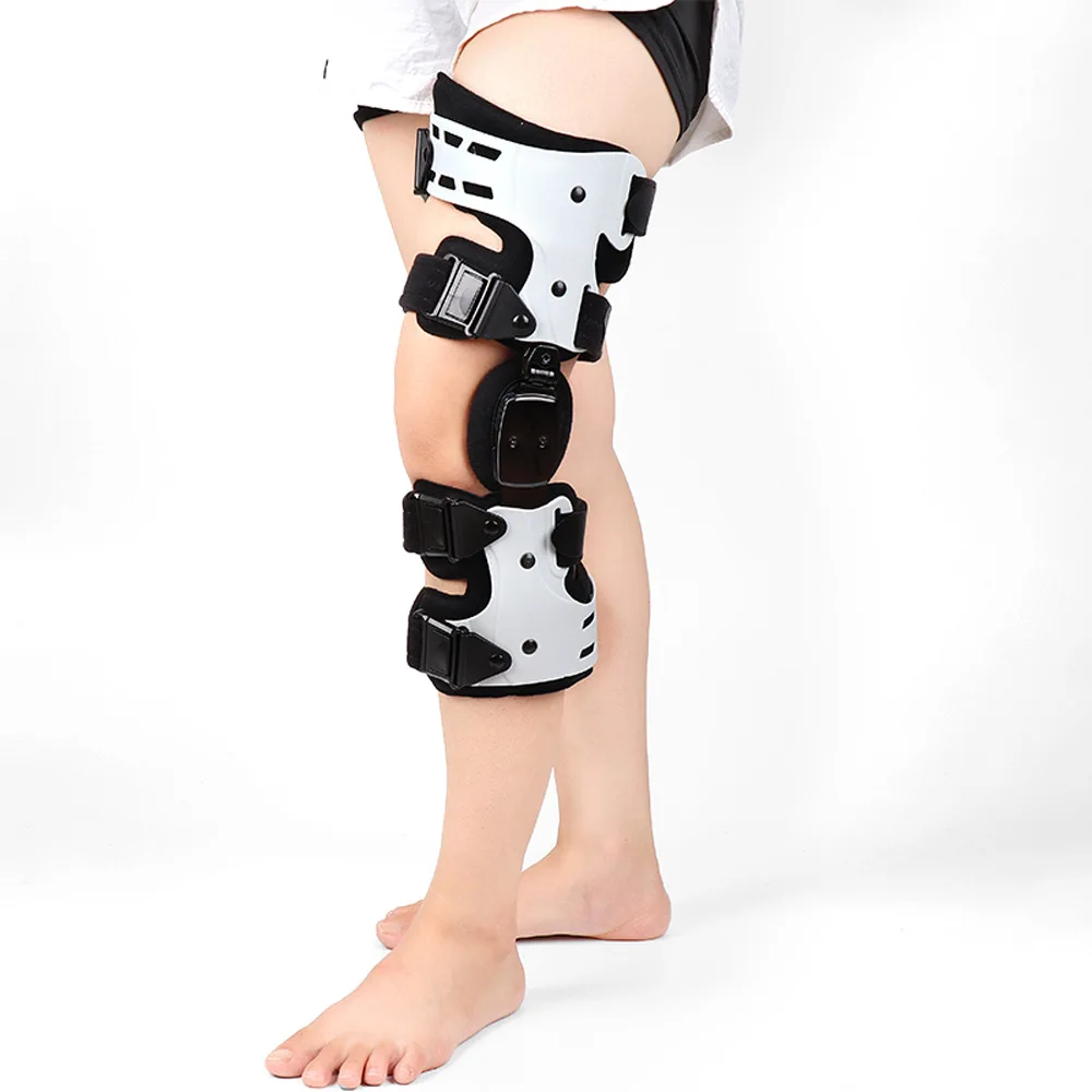 

Lightweight Knee Joint Fixation Bracket Hinged Knee Patella Brace Injury Recovery Knee Orthosis Brace Adjustable Leg Support