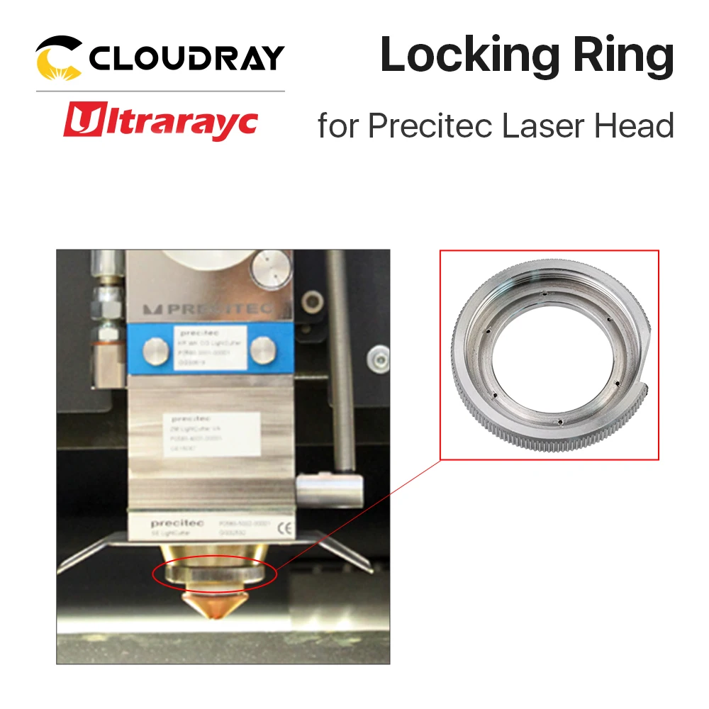 Ultrarayc Lock Ring of Ceramic Holder Parts for Precitec & Raytools  Fiber Laser Cutting Head Laser Nozzle Connector Fasten Ring