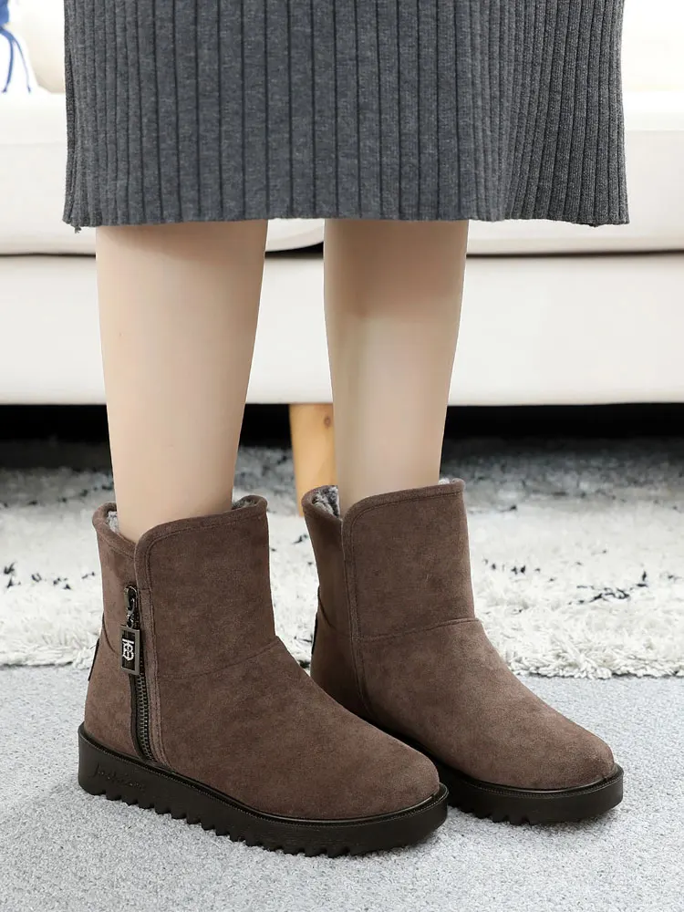 Women's Footwear Autumn Loafers 2021 Ladies Comfortable Sneakers Casual Slip On Mom Shoes Female Winter Plush Warm Flat Shoes