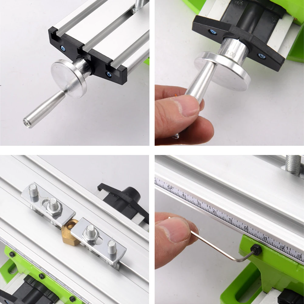 Imagem -05 - Allsome Mini Compoud Bancada Precisão Fresadora Worktable Multifunções Furadeira Torno Fixação Mesa de Trabalho Cruz Slide Tabela